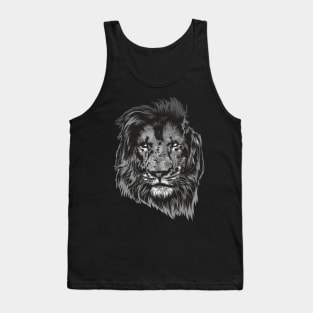 Cool Artwork Lion Design Tank Top